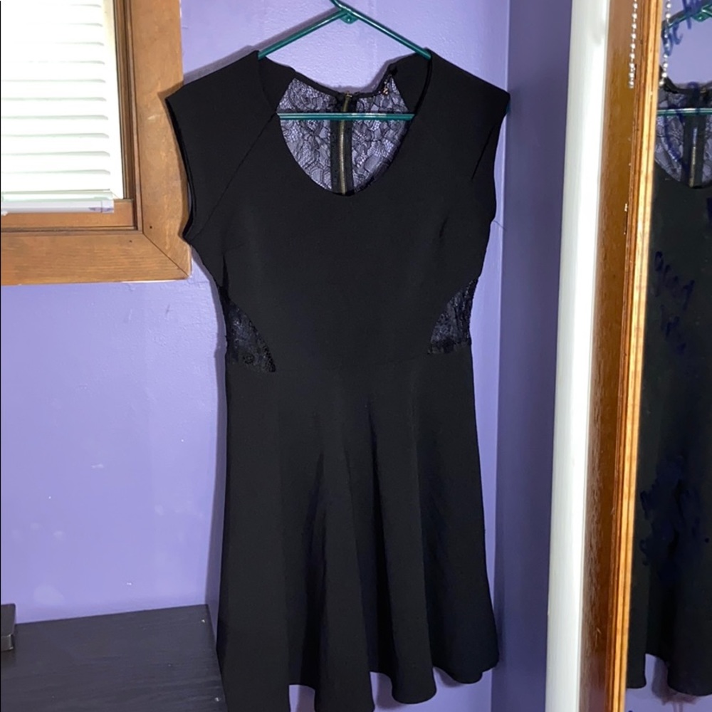 black lacey dress